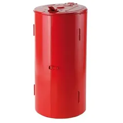 Hardwex Müllsackständer, geschlossen, aus Stahlblech, rot, 110 l