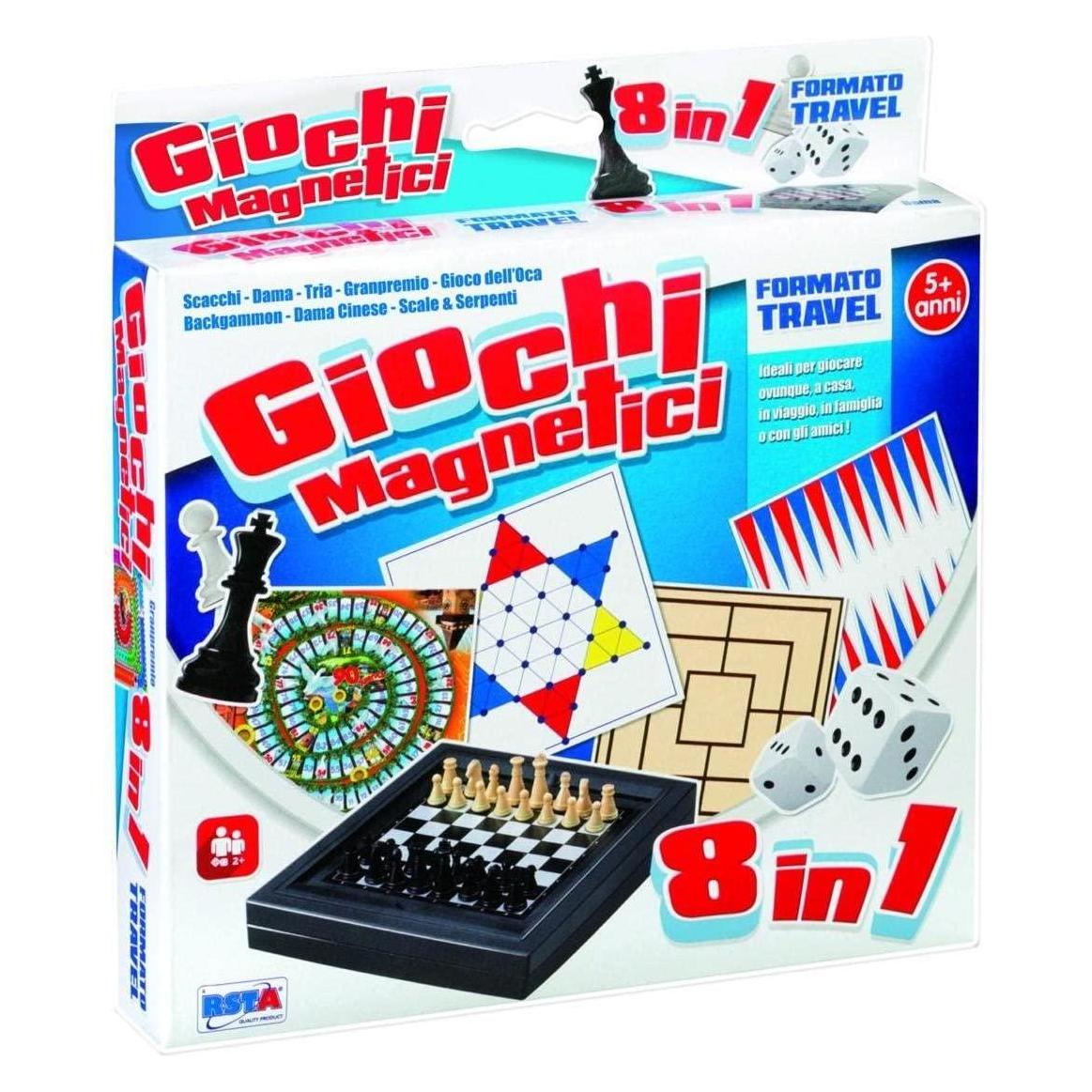 Rs Toys Magnetic Games 8 In 1 Conf. Pocket (36932456)