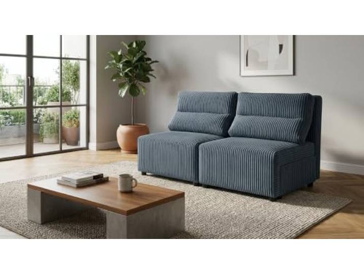 Family Meble Schlafsofa Kimo Apollo, 2-Sitzer – Dunkelblau – 5