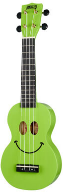 Mahalo Smiley Ukulele Green Vert