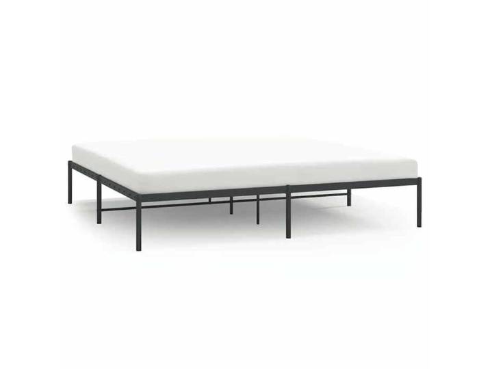 Noir Cadre de lit métal noir 180x200 cm - Structure de lit LV111518