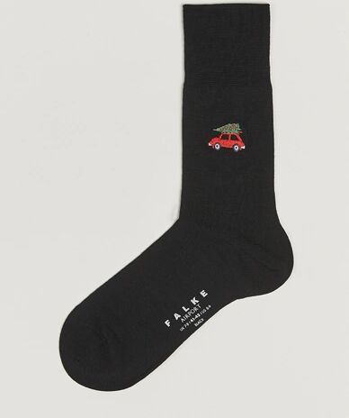 Falke Airport Christmas Car Sock Black