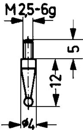 Käfer Messeinsatz HM Kugel Typ 18/ 4,0mm (62063)