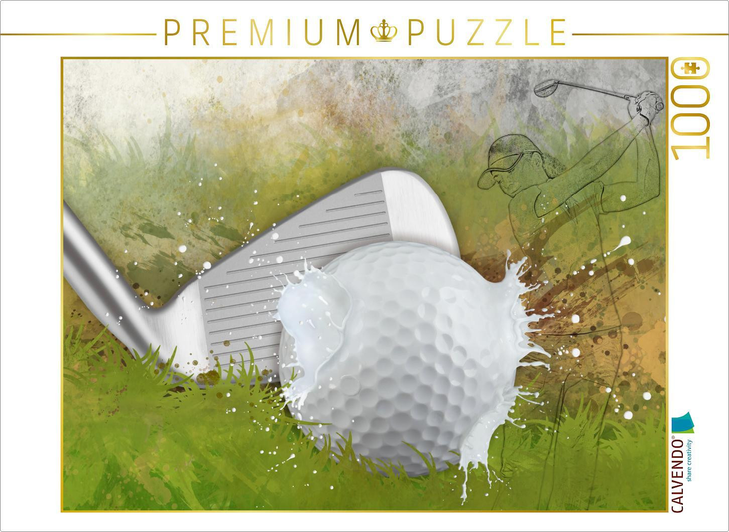 Calvendo Puzzel Sport ontmoet Splash Golf - 1000 stukjes - 64 x 48 cm
