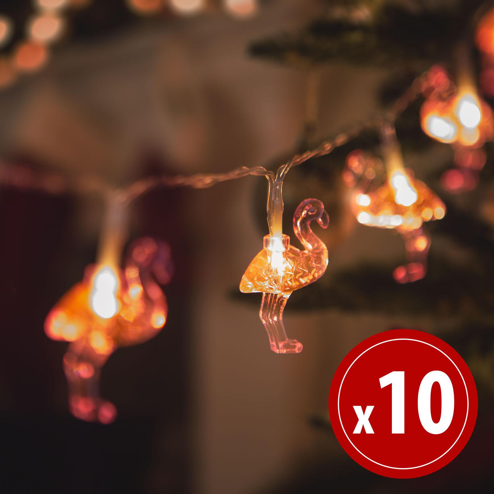 HomeShopXL LED-lichtslinger Flamingo - 1,1 meter - 10 LED's