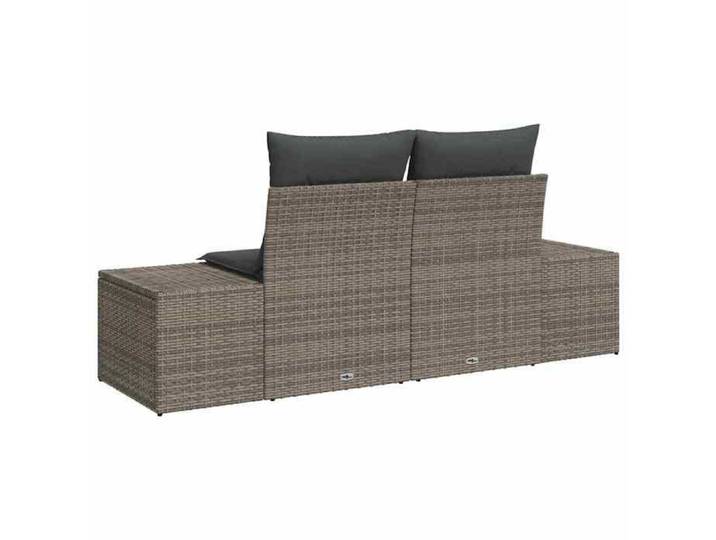 Canapé de jardin - moderne - MEUBLE JARDIN - Gris 123x62x69 cm polyrotin CC282