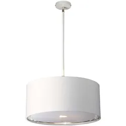 Elstead Lighting, Pendelleuchte, Balance Hängeleuchte E27 Weiss/Nickel poliert, Made in UK (E27)