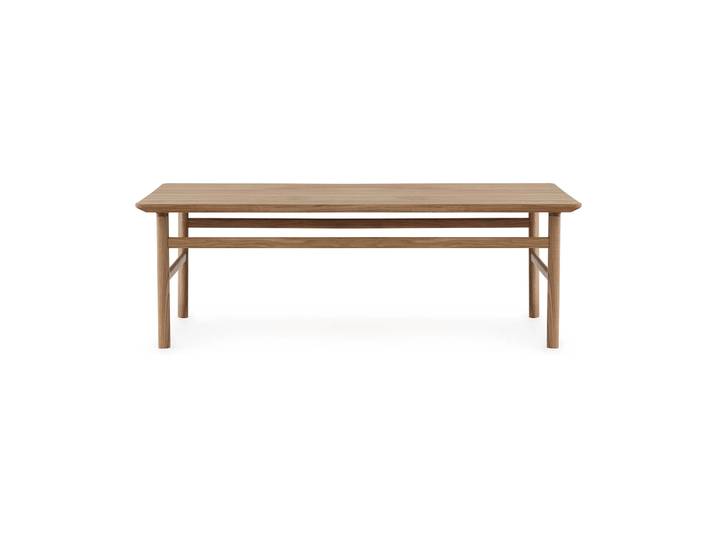 Normann Copenhagen Table basse Grow chêne laqué transparent, large