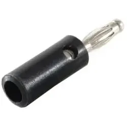 Bananenstecker, 4mm, schwarz