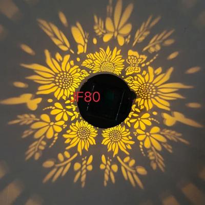 Uplift Essentials LED Solar Wall Light Waterproof Outdoor Lamp For Garden, Pathway, Steps, And Courtyard sunflower