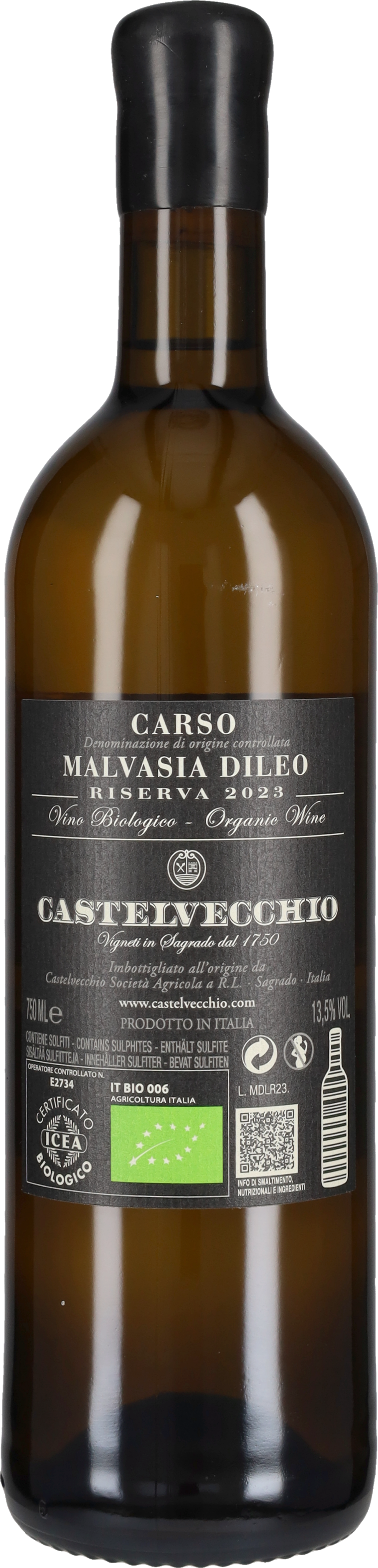 Malvasia Riserva 'Dileo' Castelvecchio 2023