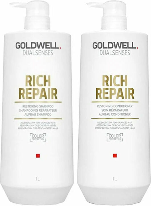 Goldwell Dualsenses Rich Repair Restoring Shampoo 1000ml & Rich Repair