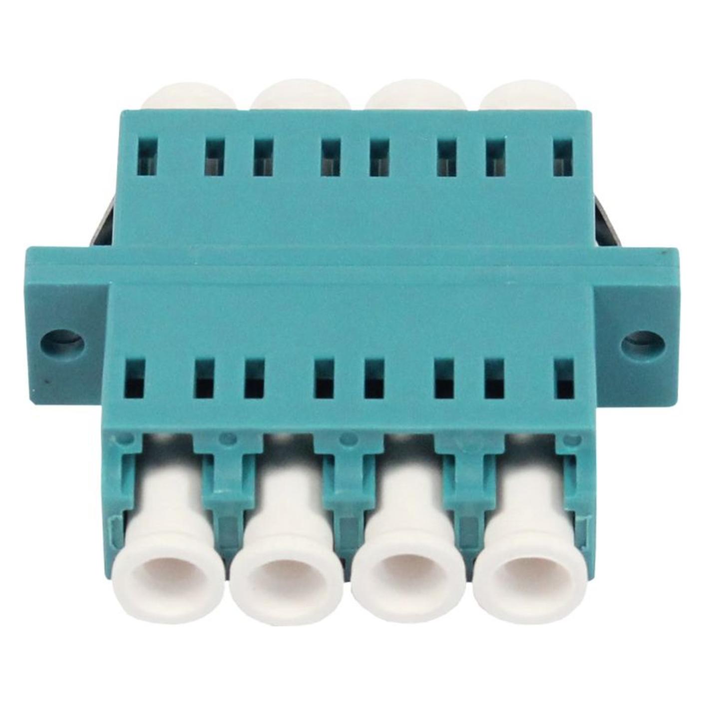 Synergy 21 LWLKupplung LCBuchseLCBuchse 50125u Multimode OM3 aqua Quad PVC mit Flansch Syne (Netzwerk Kupplung) (S215690)