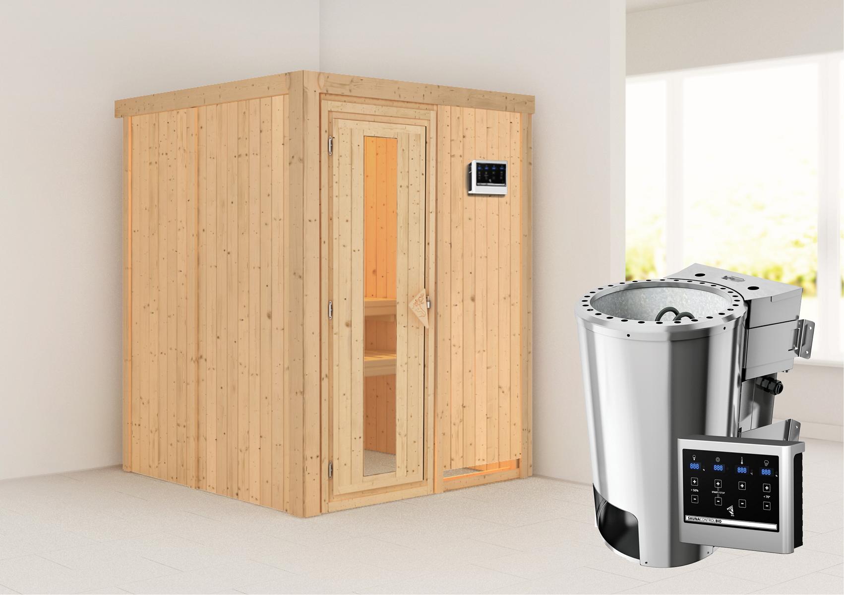 KARIBUHOLZT MH Minja Front 3,6kW Bio ext.S mit einer Energiespartür 16879925