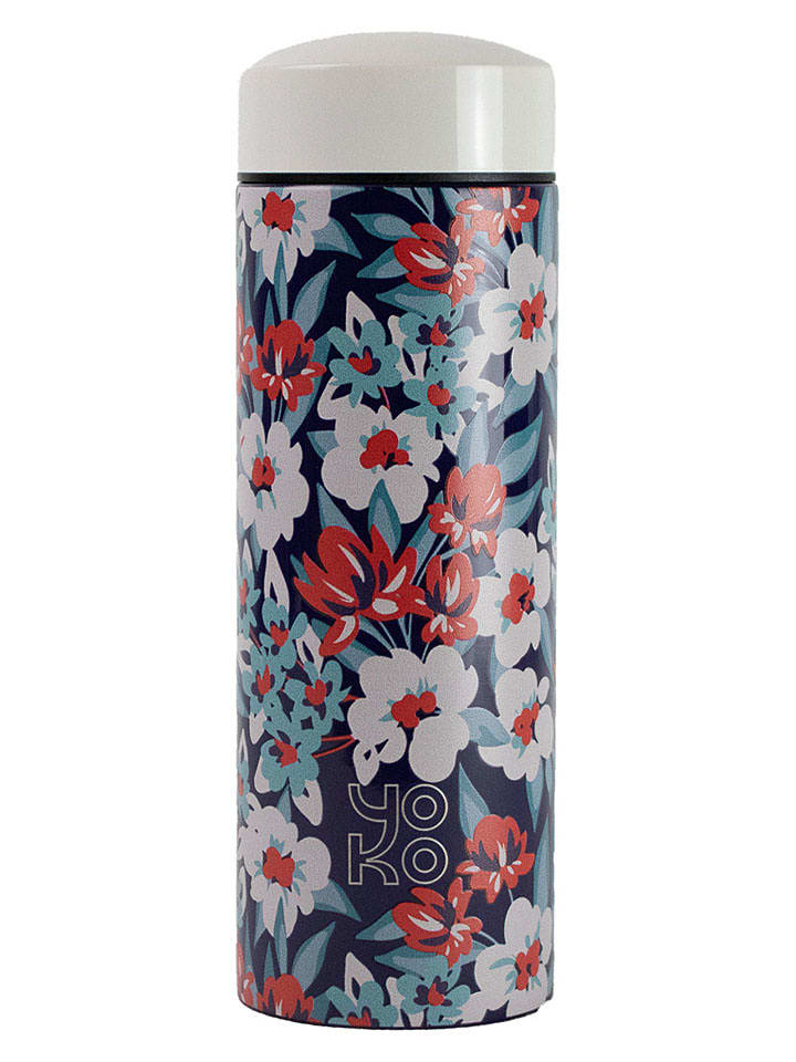 Yoko Design Thermo-Teebecher "Casablanca" in Blau/ Rot/ Weiß - 350 ml - onesize