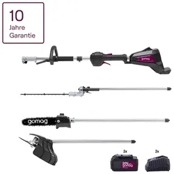 Gomag GO-GMG400BL 20V Akku Multitool Garten Profi Set + 2x 4Ah + 2 Ladegeräte