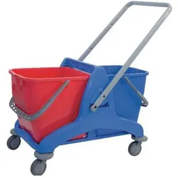 Betra Reinigungswagen 406030 Blau 2 x 25 Liter, Reinigungsutensil, Blau