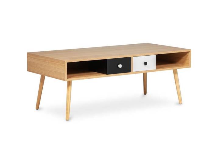 Table basse de scandinave en bois - Reui Bois naturel