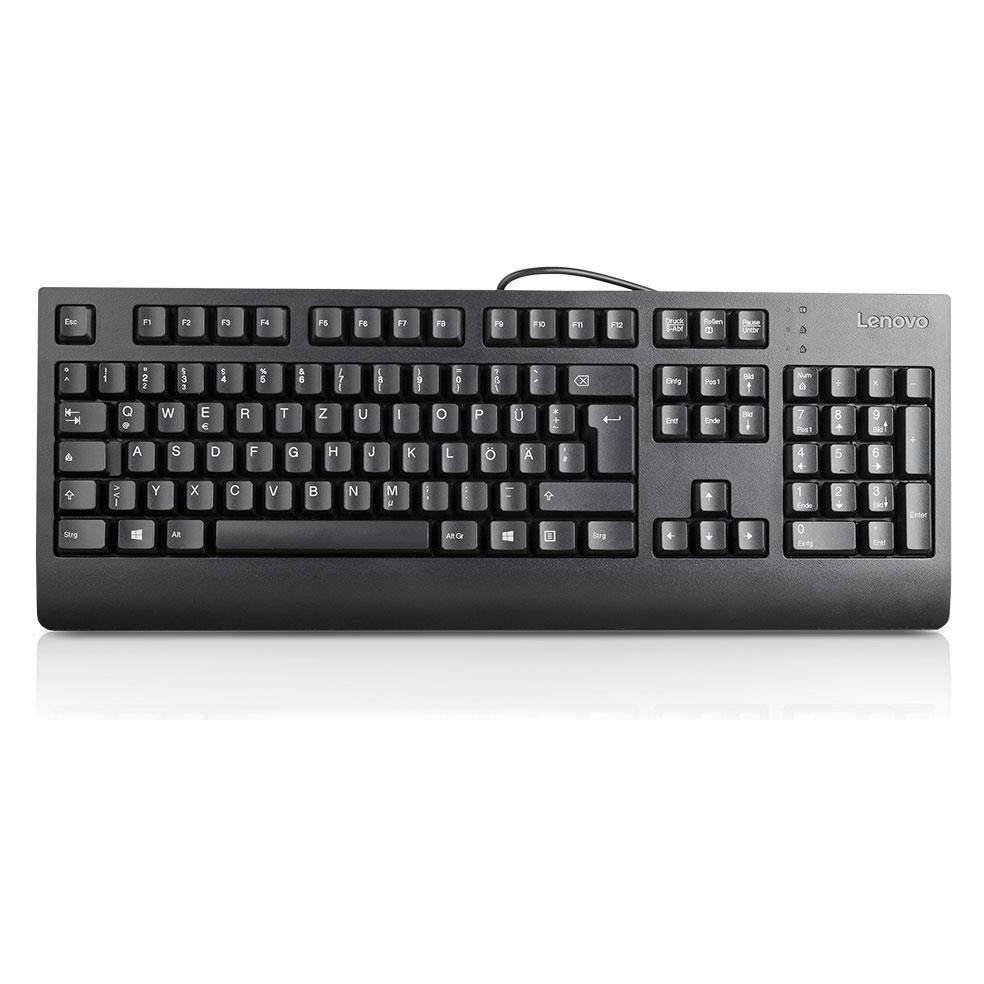 Lenovo Keyboard USB TRDTNL KB BK GER (DE, Kabelgebunden) (00XH702)