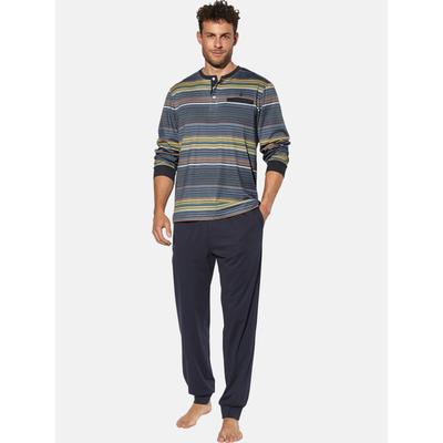 Schlafanzug BABISTA "Schlafanzug GALANDO", Herren, Gr. XL, blau, Obermaterial: 100% Baumwolle CO., Homewear-Sets Schlafanzug