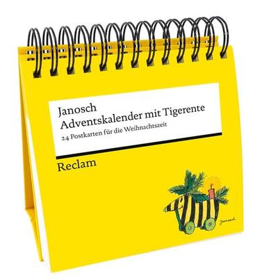 Adventskalender mit Tigerente. 24 Postkarten für die Weihnachtszeit