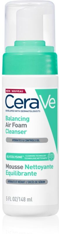 CeraVe Cleansers Balancing Air Foam Cleanser Reinigungsschaum für normale Haut und Mischhaut 148 ml