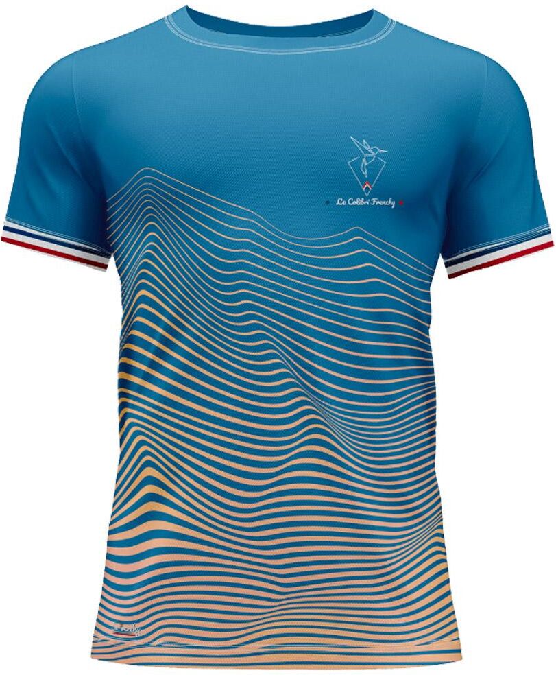 Le Colibri Frenchy  - Le 1886 Bleu - L - Tee-shirt de trail