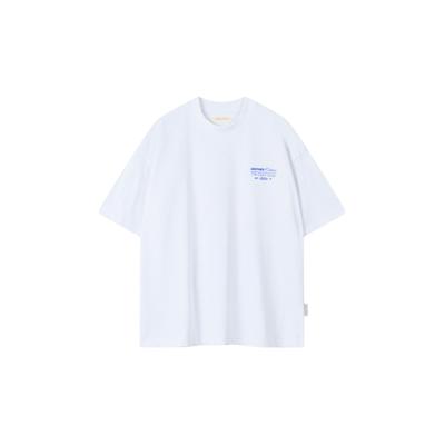 T-Shirt ANOTHER COTTON LAB "Another Cotton Lab Another Sunday T-Shirt", Damen, Gr. S, weiß, 100% Baumwolle, bedruckt, oversize, Rundhals, Shirts T-Shirt