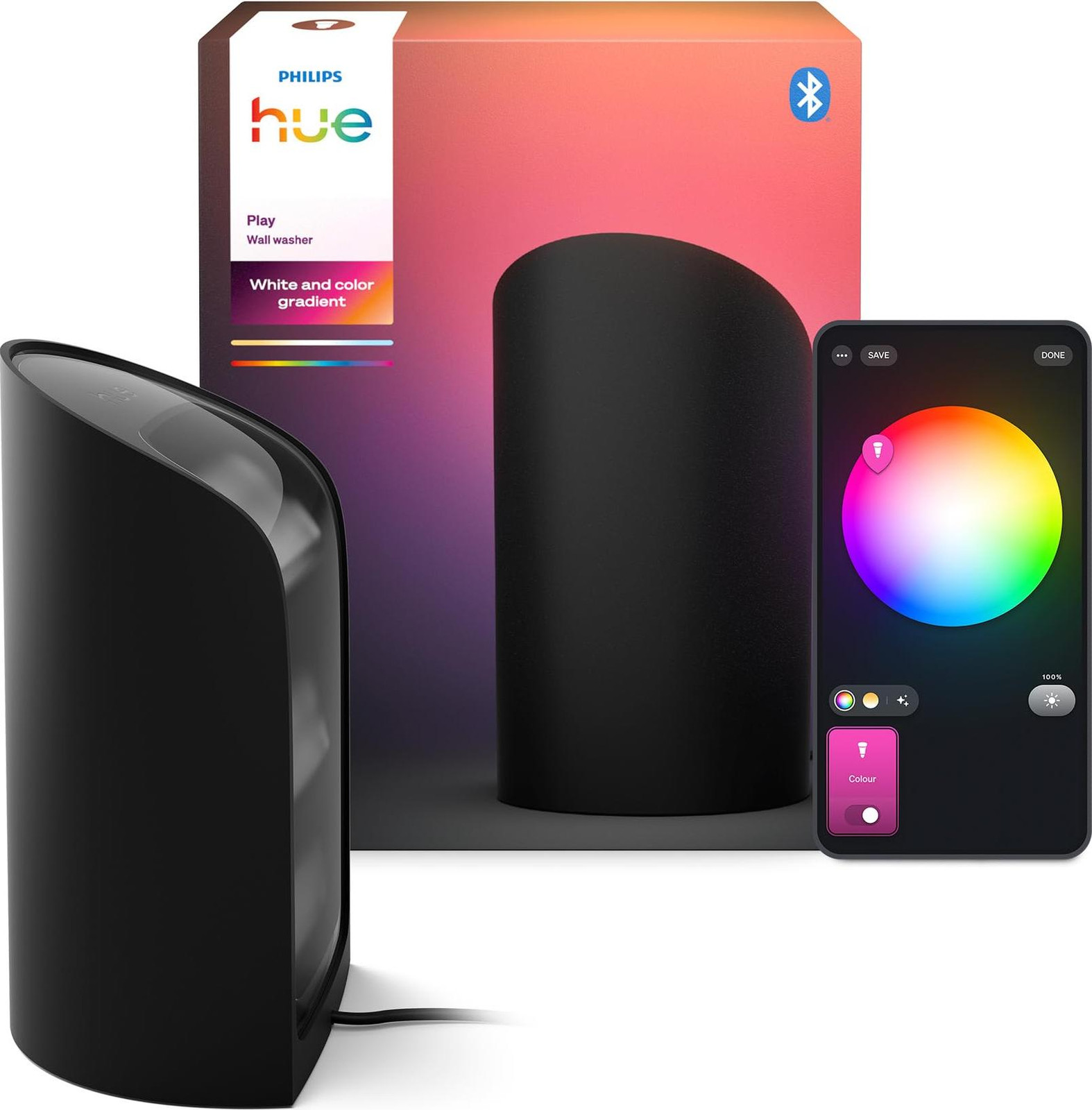 Philips Hue Play Wallwasher LED-verlichting, zwart