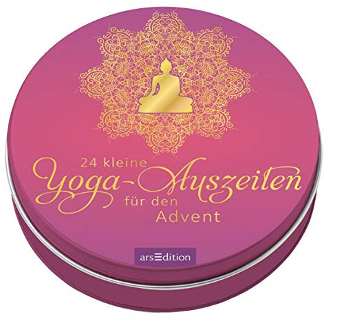 Ars Edition Adventskalender in een blik met 24 kleine yoga-uitjes voor de adventstijd