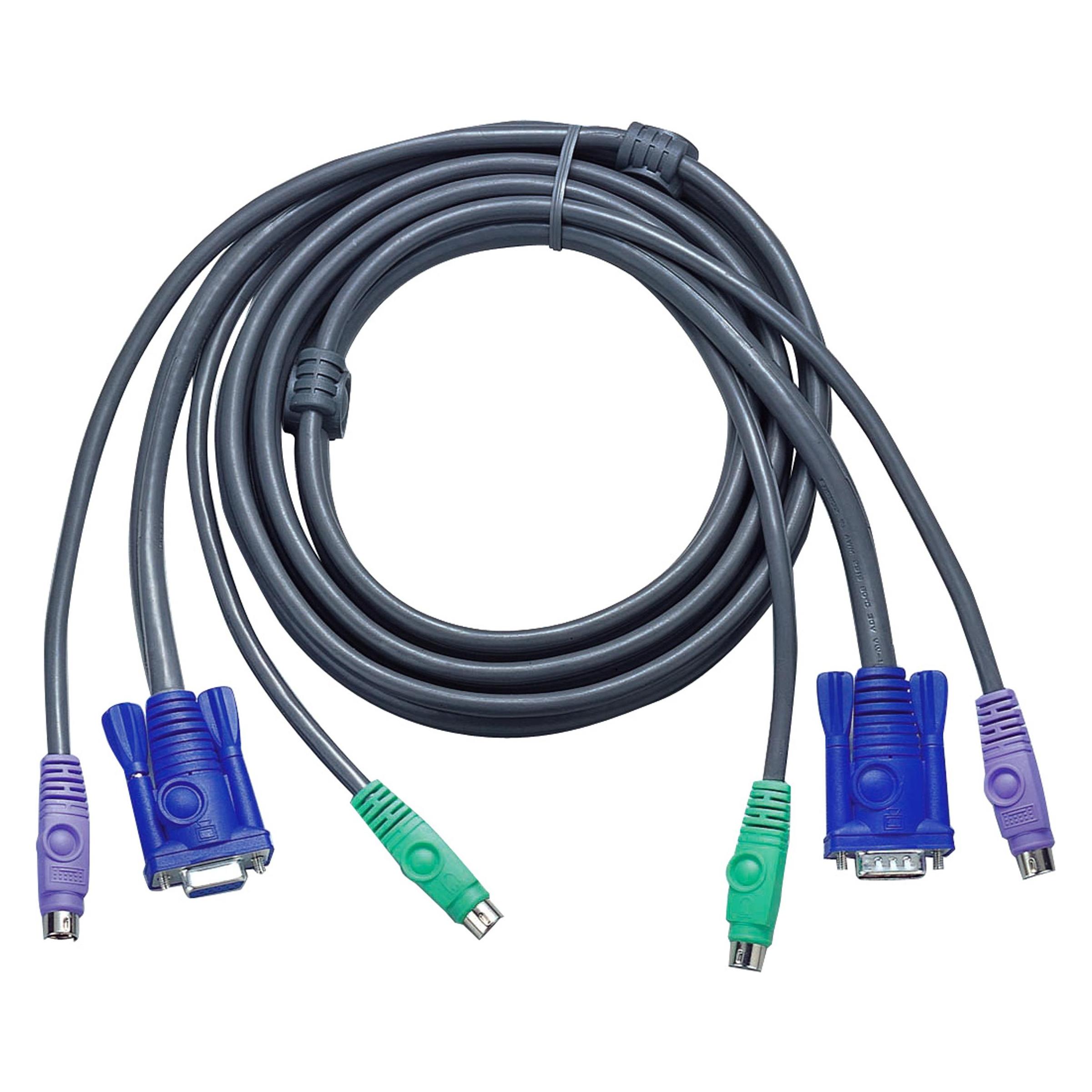 Aten 10ft PS/2 Tastatur/Video/Maus (KVM)-Kabel (2L-1003P/C)