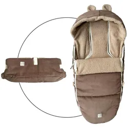 Kaiser Fußsack HAU KEA Bundle inkl. Handwärmer, braun