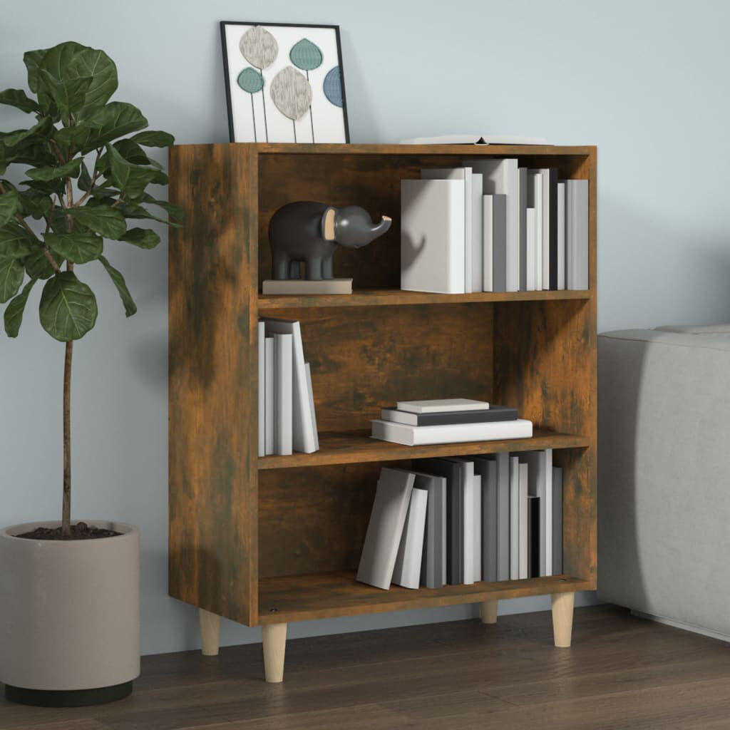 17 Stories Jazzel 89.99cm H Standard Bookcase Smoked Oak