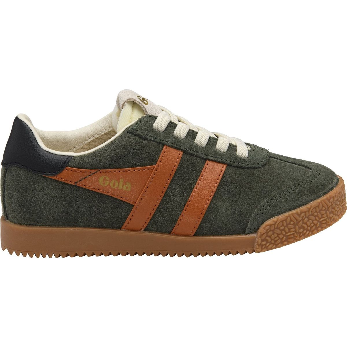 Gola Elan Sneaker Kids dark khaki/moody orange/black (DN) 27K CKA538-DN-27K-darkkhakimoodyorangeblack