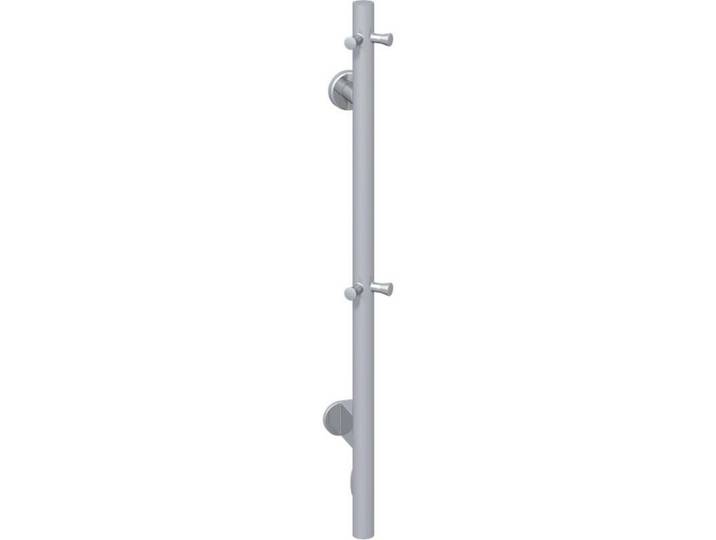 Handtuchtrockner, Edelstahlfarben, Metall, 30 W, 7.5x140x12 cm, Badezimmer, Badezimmerausstattung, Handtuchtrockner