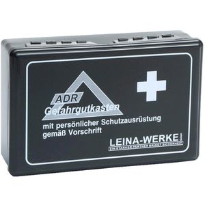 Leina-Werke Verbandskasten REF 40002 ADR, für Gefahrgut, aus Kunststoff, schwarz