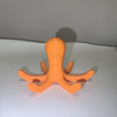 Market Central Octopus Water Bottle Drying Rack Cute Bottle Dryer Stand For Cups Mugs And Glasses orange