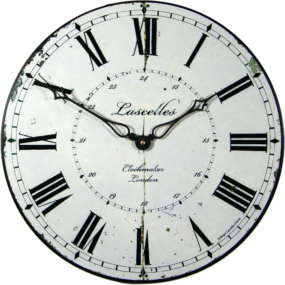 Fleur De Lis Living Yacine Lascelles Clockmaker Dial - 36cm White 36cm W X 36cm H X 3cm D