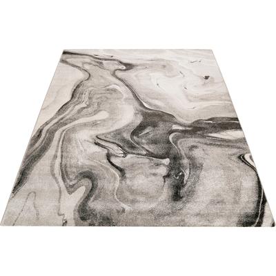 Teppich WECON HOME "Voyage", grau, B:80cm H:10mm L:150cm, Kunstfaser, Teppiche, Teppich, Kurzflor, Wohnzimmer