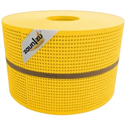zaun zu® Sichtschutzstreifen PP Premium Gelocht 30 Prozent Streifen Gelb 50m