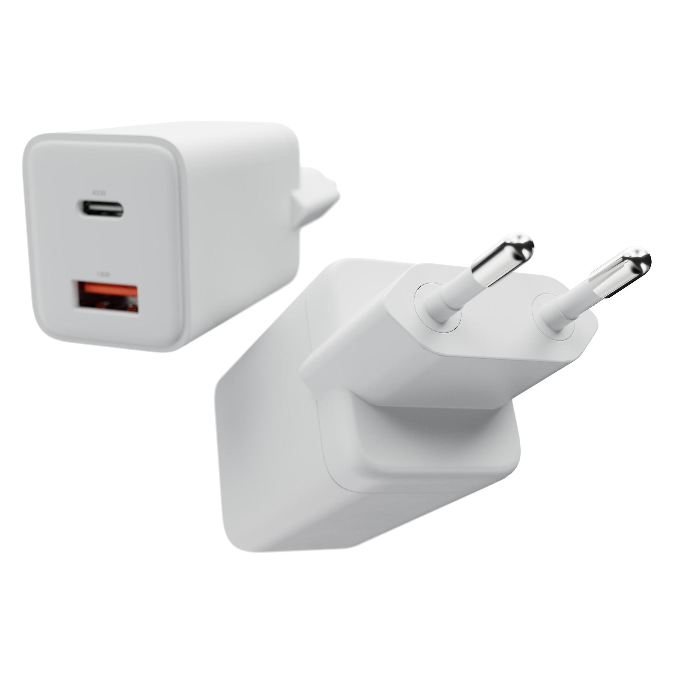 Cygnett Powerplus 65W Dual Port Wall Charger White (65 W, 2 Ports) (CY5879PDWCH)