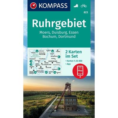 KOMPASS Wanderkarten-Set 823 Ruhrgebiet (2 Karten) 1:35.000, Sonstige von , KOMPASS Freytag & Berndt, 978-3-99121-421-2