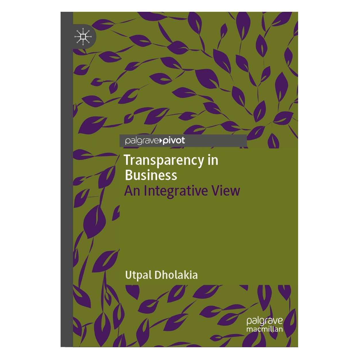 Springer Transparency in Business (9783031121449)