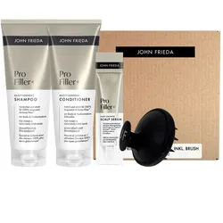 650ml JOHN FRIEDA PROfiller+ Box (Shampoo 250ml + Conditioner 250ml + Spray 150ml + Brush)