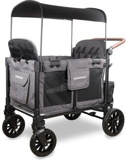 WonderFold W4 Luxe Pro Quad Stroller Wagon