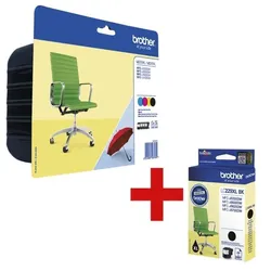 Brother Tintenpatronen-Set »LC-229XLBK / LC-225XLC/M/Y« inkl. Tintenpatrone »LC-229XLBK schwarz
