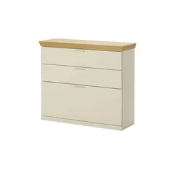 medium Schuhschrank  Gammon , creme , Maße (cm): B: 90 H: 80 T: 30.0