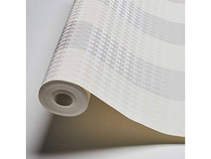 Architects Paper KARL LAGERFELD - Vliestapete Streifen - Luxustapete 10,05m x 0,53m - Designertapete Made in Germany - beige weiß 378494 37849-4