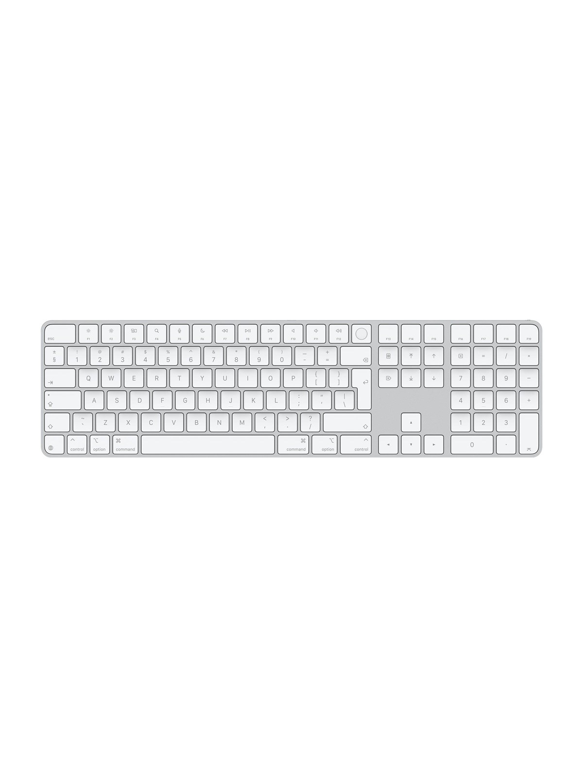 Apple Magic Keyboard with Touch ID and Numeric Keypad - Tastatur - Englisch - Weiss