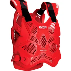Thor Sentinel Pro, Protektorenweste - Rot/Rot - XS/S